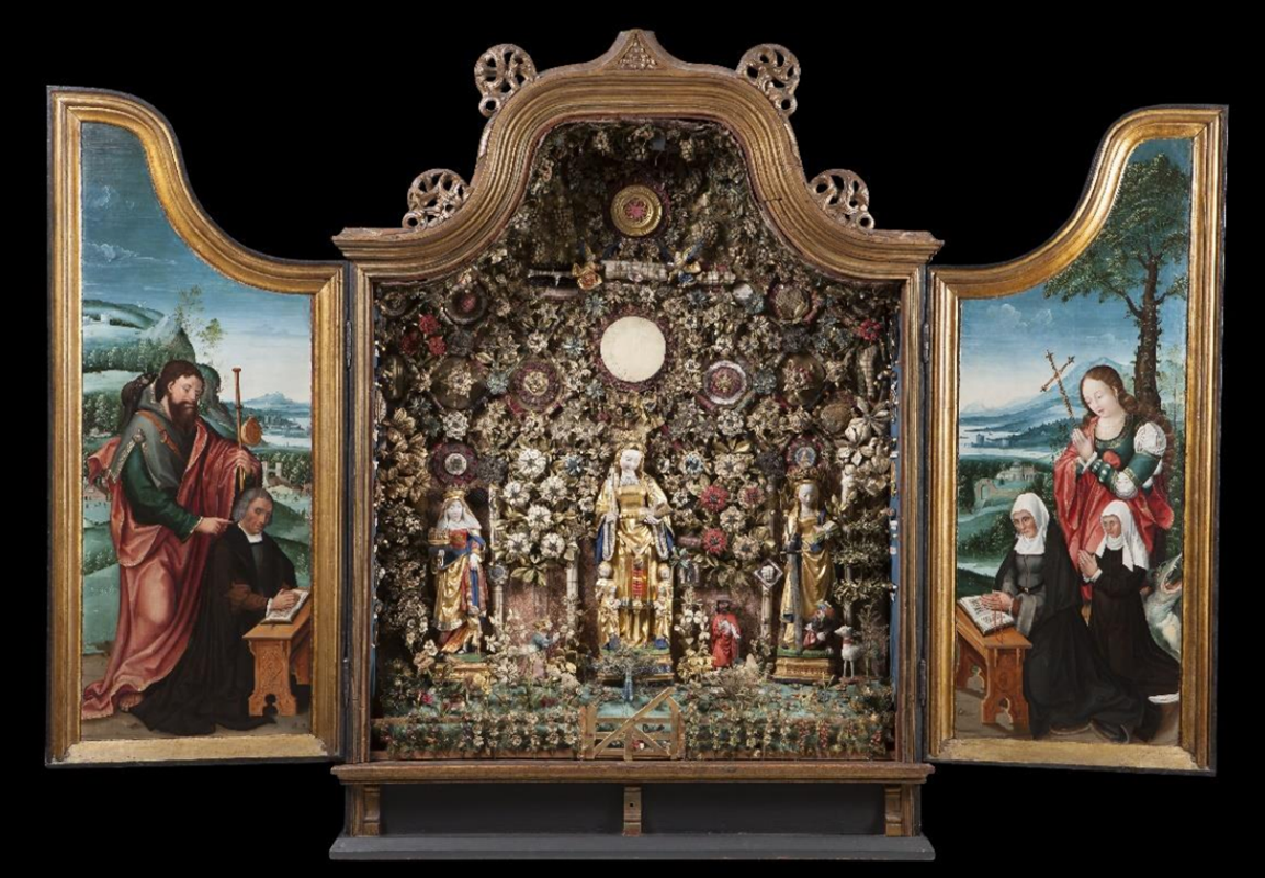 Artwork - Enclosed Garden 2: Saint Elisabeth, Saint Ursula, and Saint Catherine Mechelen.